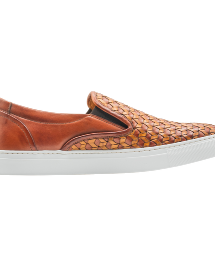 Baskets en cuir