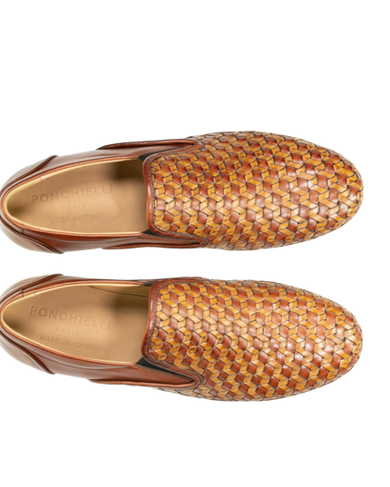 Baskets en cuir