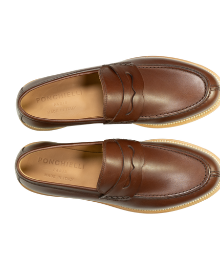 Mocassins en cuir chic
