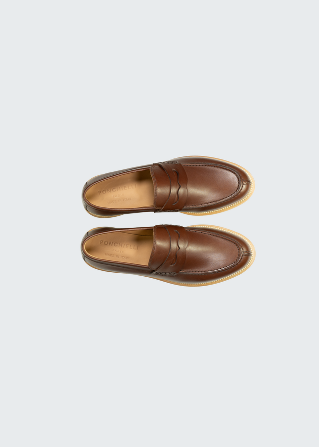 Mocassins en cuir chic