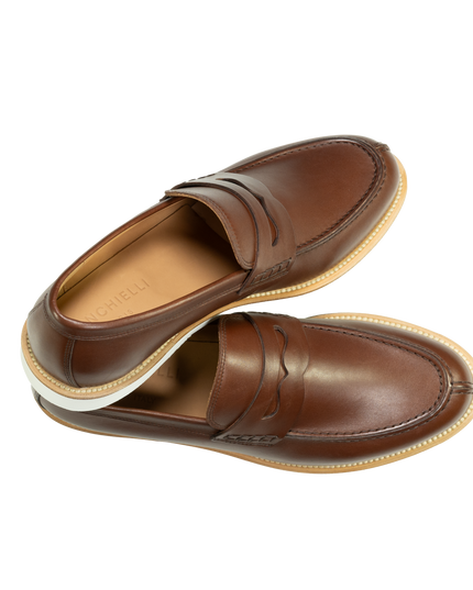 Mocassins en cuir chic