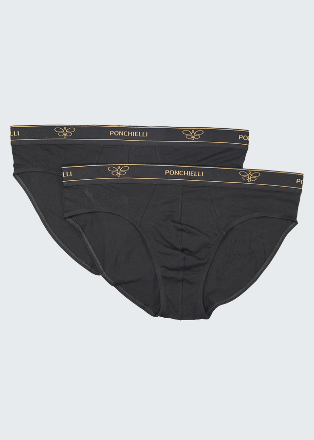 Slip noir Luxury Comfort Pack x2