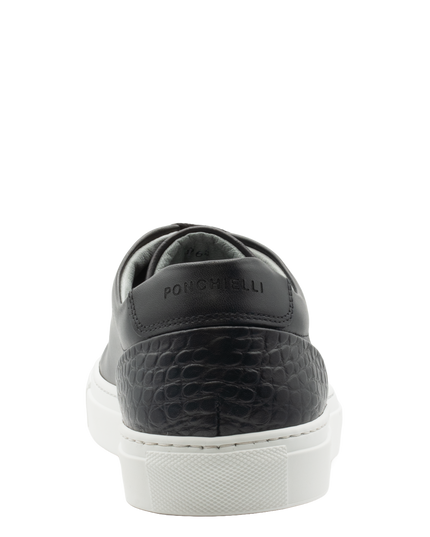 Baskets en cuir