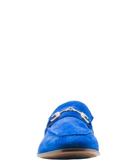 Mocassins Daim Bleu